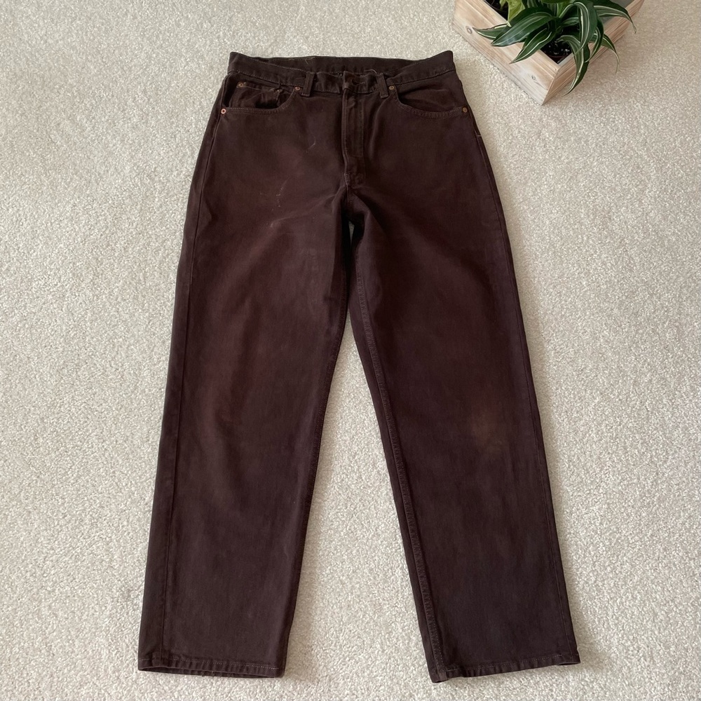 Vintage 90’s Levi’s 554 Baggy Relaxed Fit Brown Jeans